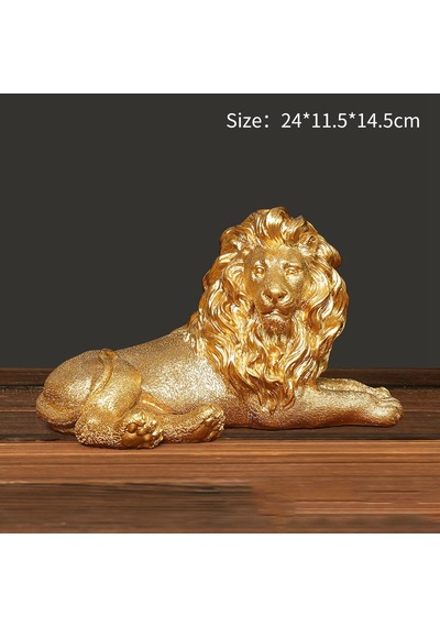 Dolıty Aslan Heykel Masa Centerpiece Modern Heykeli Yatak Yatmak
