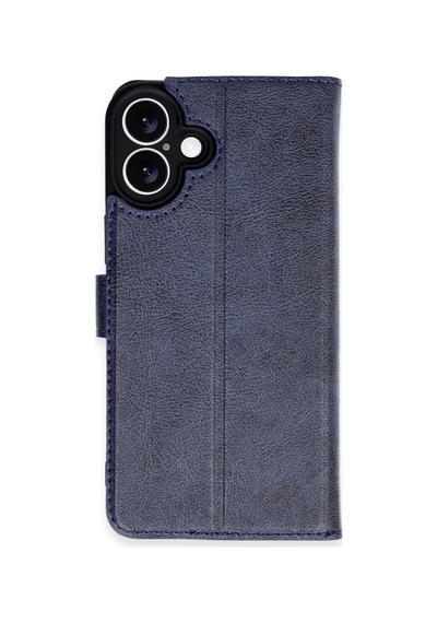 Apple İphone 16 Plus Uyumlu Kılıf Trend S Plus Kapaklı Kılıf - Lacivert Renkli