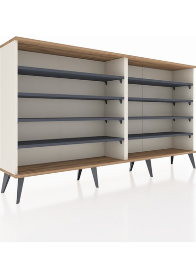 Arges Konsol 8 Raflı 176x30x99 Aytaşı-çam/antrasit Aytaşı-çam/antrasit