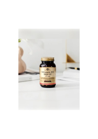 Solgar Vitamin D3 1000 Iu 25 Μg 100 Yumuşak Jelatin Kapsül