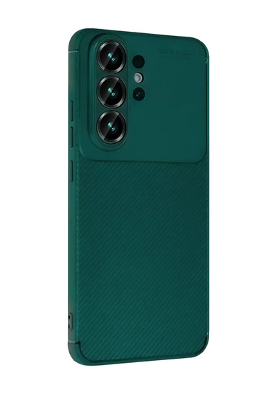 Newface Samsung Galaxy S26 Ultra Auto Focus Karbon Kapak - Koyu Yeşil