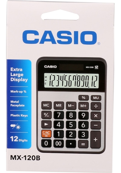 Casio MX-120B 12 Hane Masaüstü Hesap Makinesi