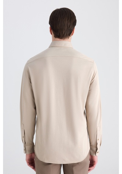D'S Damat Ds Damat Comfort Bej Örme Gömlek 5hc02td02265m Bej