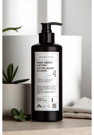 Mercada Siyah No 4 Purifying And Soothing Hand & Body Lotion 380 Ml Bergamot Ve Patçuli Özlü El Ve Vücut Losyonu