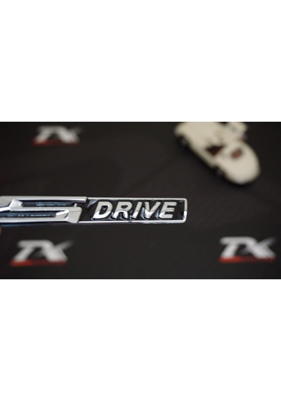 Bmw S Drive Krom Metal Bagaj Logo 3M 3D