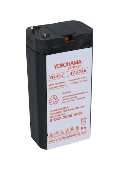 Yokohama Yh-40.7 4v 700 Mah Bakımsız Işıldak Aküsü