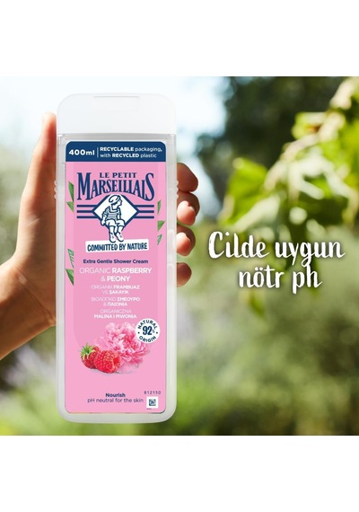 Le Petit Marseillais Frambuaz ve Şakayık Banyo ve Duş Jeli 2 x 400 ML