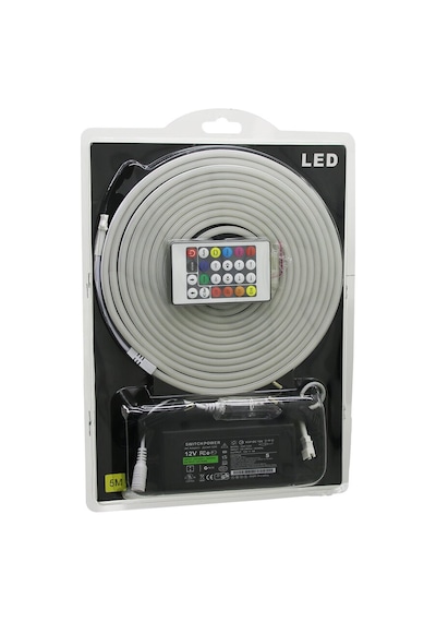 5mt Kumandalı - Adaptörlü Neon Şerit Led 12v 5705 Diğer
