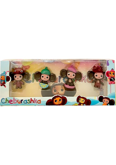 Ceburaska Cheburashka Oyuncak Karakter Seti 4lü