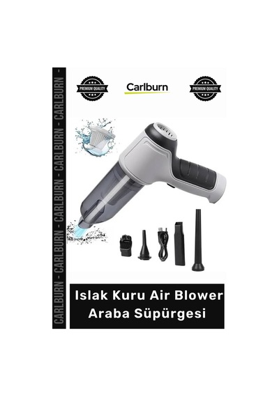 Süpürge Şarjlı Kablosuz Güçlü Vakumlu El Tipi Taşınabilir Islak Kuru Air Blower Araba Süpürgesi