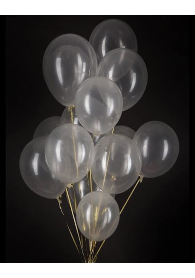 12 Inç Şeffaf LATEX  Balon 10'lu