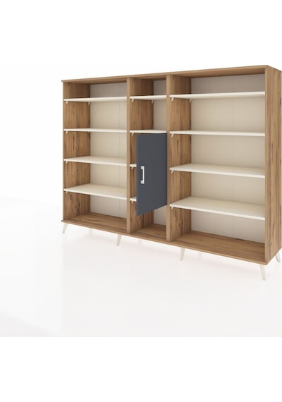 Hyperion Dolap 12 Raflı Tek Kapaklı 220x44x163 Çam-antrasit/ayta Çam-antrasit/aytaşı Hyperion Dolap 12 Raflı Tek Kapaklı 220x44x163 Çam-antrasit/ayta Çam-antrasit/aytaşı