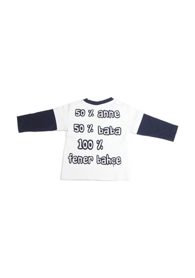 Fenerium Bebek Fenerbahçe Uzun Kol Beyaz Sweatshirt Beyaz