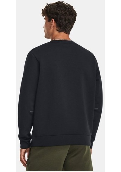 Under Armour Erkek UA Unstoppable Fleece Bisiklet Yaka 1381688-001 Siyah