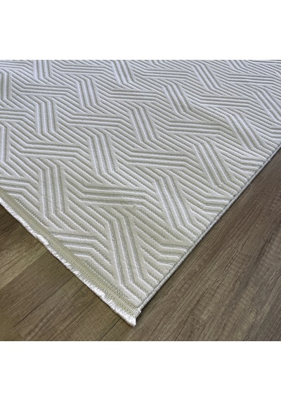 Hoom Rugs Markiz 1092 Krem Modern Pamuk Taban Halı Krem