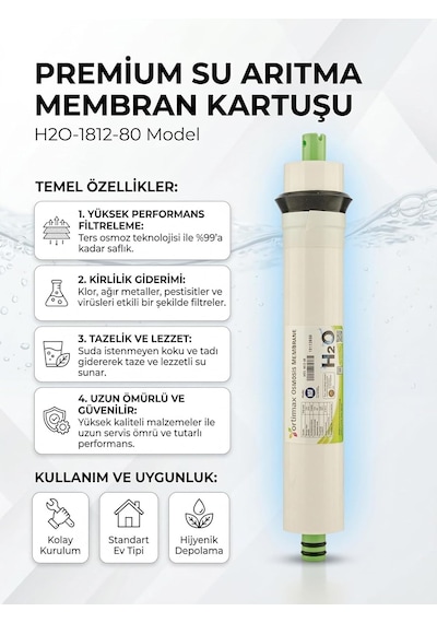 Ortimax 5'li Su Arıtma Filtre Seti, Pp Sediment, Gac, Cto Karbon, Membran Ve Post Karbon Diğer