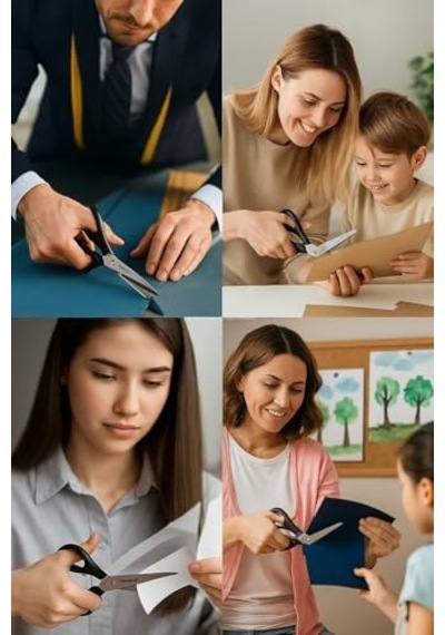 Taksun Paslanmaz Çelik Makas, Gl120, Keskin Bıçak, Ofis, Okul Kullanımı, Çok Amaçlı, Dayanıklı Vidalı Yapı,
