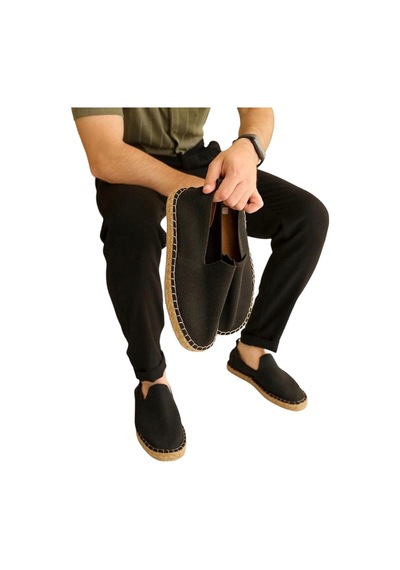 Unisex Siyah Triko Espadril Siyah