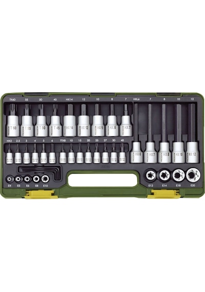 Proxxon 23290 Torx Ve Altıgen Cıvatalar İçin Özel Set. 42 Parçalı