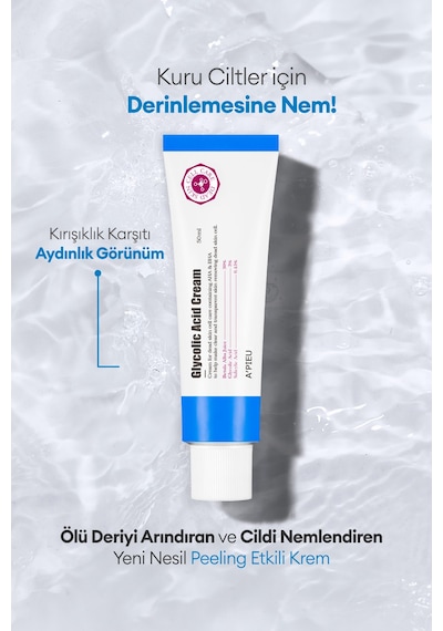 Missha Glikolik Asit İçeren Peeling Etkili Krem APIEU Glycolic Acid Cream 50 ML