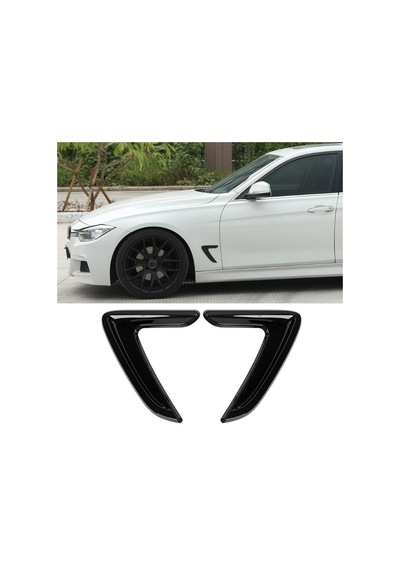 Oto Aksesuarcım Bmw Tip Çamurluk Havalandırma Venti Kısa Parlak Siyah Nkt98