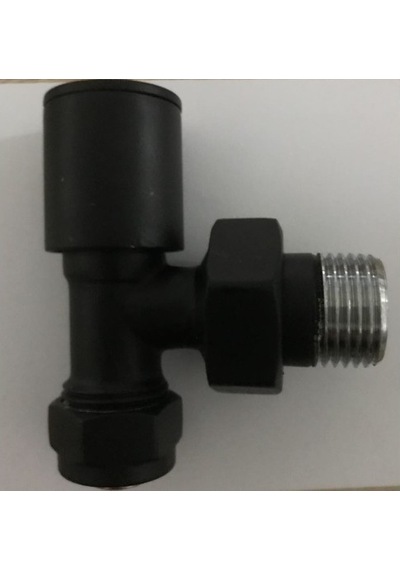 E.D.P. Radyatör Havlupan Vanası Prinç Volan Siyah Mat 16 x 2 Pex