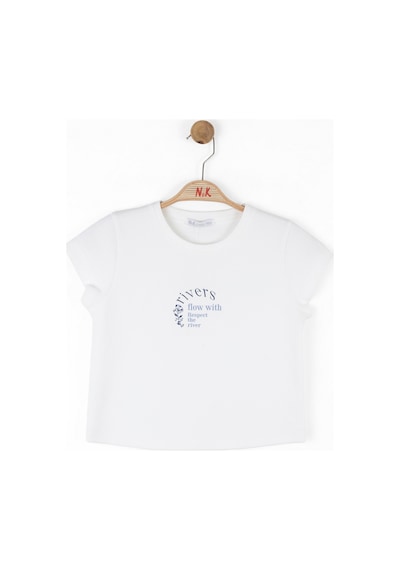 Xo Kids Kız Çocuk Tişort 10-16 Yaş 38804 Ekru