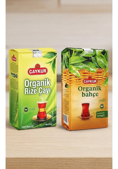 Çaykur Organik Bahçe Çayı 500gr Ve Organik Rize Çayı 500gr