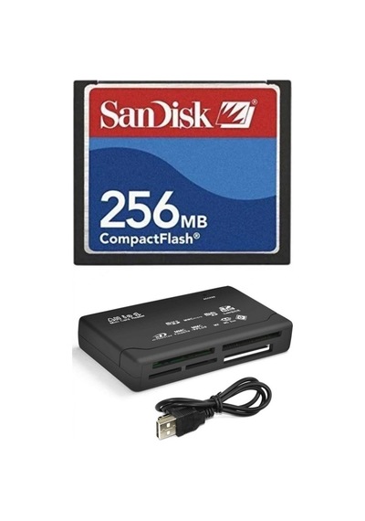 Sandisk 256 MB Compact Flash Hafıza Kartı - Usb 2.0 Cf Kart Okuyucu
