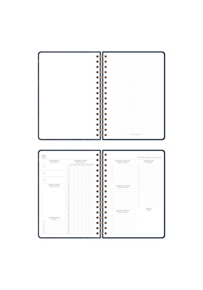 A5 Spiralli Süresiz Planlayıcı Ajanda Galaksi - 15x21 Galaksi