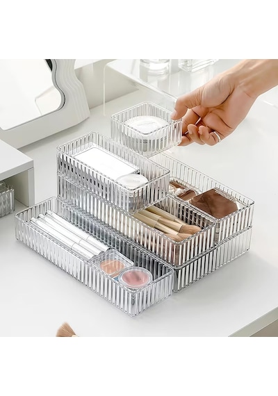 6 Parça Organizer Çekmece İçi Düzenleyici, Şeffaf Kristal Plastik Düzenleyici Seti, Plastik Organizer Kutular Makyaj, Ofis, Mutfak Ve Banyo Düzeni İçin 6 Farklı Boyda Şeffaf Kutu Belirtilmemiş 6 Parça Organizer Çekmece İçi Düzenleyici, Şeffaf Kristal Plastik Düzenleyici Seti, Plastik Organizer Kutular Makyaj, Ofis, Mutfak Ve Banyo Düzeni İçin 6 Farklı Boyda Şeffaf Kutu Belirtilmemiş