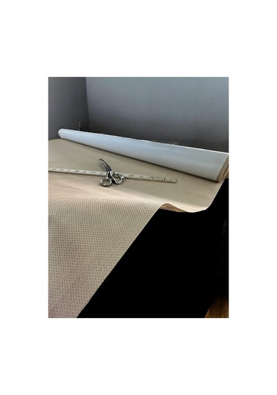 Yapışkanlı Tela Astar 100x160 Cm Kağıt Sertliğinde Kumaş Destekleyici Bej