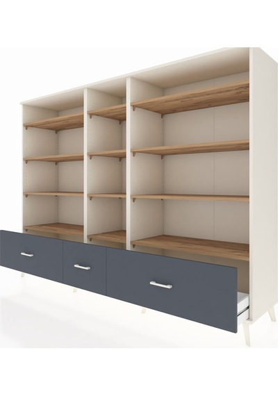Hyperion Dolap 12 Raflı 3 Çekmeceli 220x44x163 Aytaşı-çam/antras Aytaşı-çam/antrasit Hyperion Dolap 12 Raflı 3 Çekmeceli 220x44x163 Aytaşı-çam/antras Aytaşı-çam/antrasit