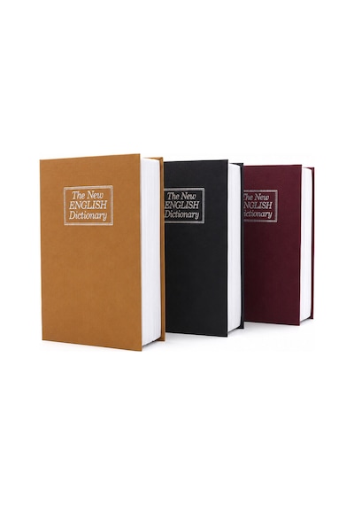 Nfsm Küçük 114x80x45mm Kitap Modeli Kilitli Kasa - Kumbara Renkli 5477 Nfsn-rsgo34