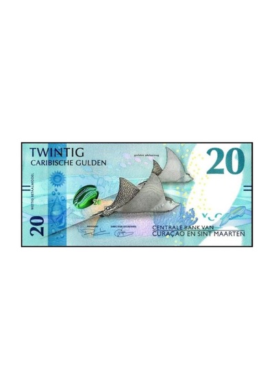 Curaçao En Sınt Maarten 2025 Yılı 20 Gulden Yabancı Kağıt Para Çil Unc Koleksiyon Para