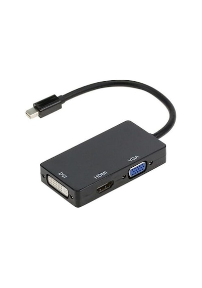 Displayport To Hdmı Dvı Vga Kablo Çevirici Dönüştürücü Thunderbolt Mini Dp To Hdmı Dvı Vga Adaptör