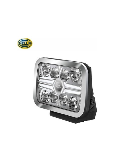 Hella 12v-24v Off-road Lamba 8 Ledli 2 Fonksiyonlu Krom Çerçeve 222 153 58 Mm