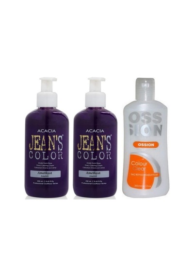 Saç Boyası Ametist 250ml 2ad Ve Ossion Boya Temizleyici 200ml