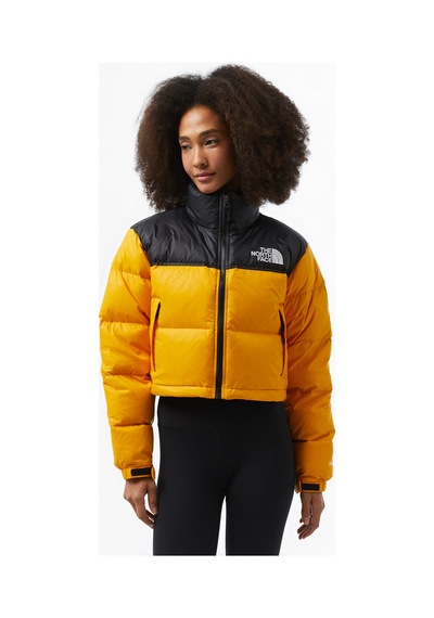 The North Face Nuptse Kadın Kısa Sarı Mont