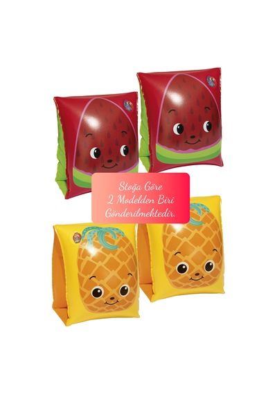 Şişme Deniz Havuz Kolluk 3-6 Yaş Meyve Desenli Çocuk Yüzme Kolluğu 19-30 Kg