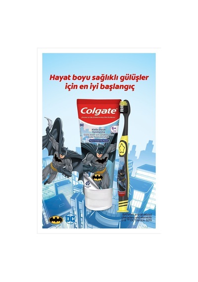 Batman Çürüklere Karşı Etkili Hafif Nane Aromalı Çocuk Diş Macunu + Diş Fırçası