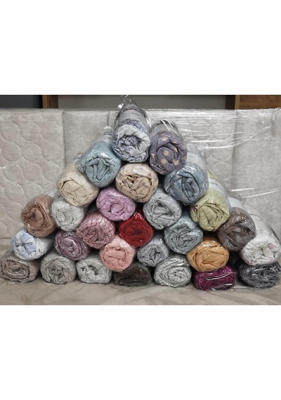 Clasy Ranforce Lastikli Çarşaf Seti Çift Kişilik Flz11 Çok Renkli