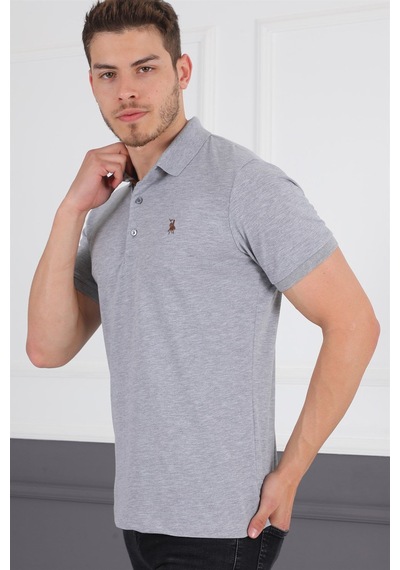 T8581 Dewberry Erkek T-shırt-gri Gri