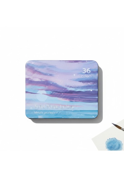 Solid Water Colour 36 Renk Suluboya Takımı Çok Renkli