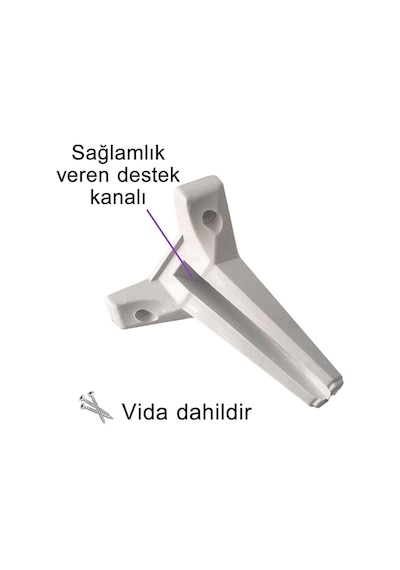 Serdivan 15 Cm Beyaz Lüx Mobilya Kanepe Sehpa Ünite Koltuk Ayağı Baza Ayak