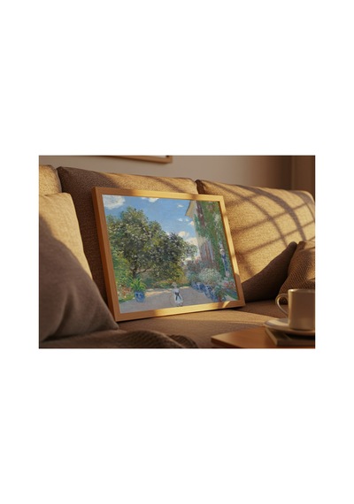 Botanik Monet Argenteuil'deki Evi Çerçevesiz Poster 21x30 Cm A4 Botanik Doğa Tarihi Duvar Dekoru