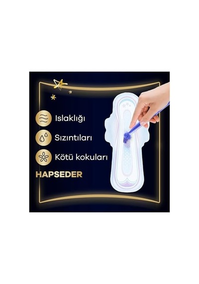 Ultra Hijyenik Ped Gece Ekstra Plus Boy 5 Süper Ekonomik Paket 14 Adet Ped