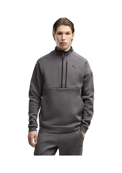 Puma Pumatech Half-zip Erkek Gri Günlük Stil Sweatshirt 69395034