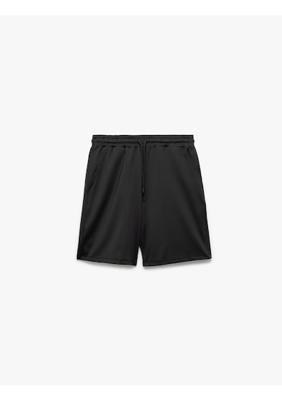Koton Beli Bağcıklı Cep Detaylı Oversize Bermuda Spor Şort Siyah 5sam40111nk Siyah Koton Beli Bağcıklı Cep Detaylı Oversize Bermuda Spor Şort Siyah 5sam40111nk Siyah