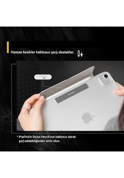 Apple Uyumlu iPad, Air 11inç M2/m3 Air 4/5.nesil 10.9 Kılıf Çift Parça Magnetik Multi Skinpro Case Kılıf